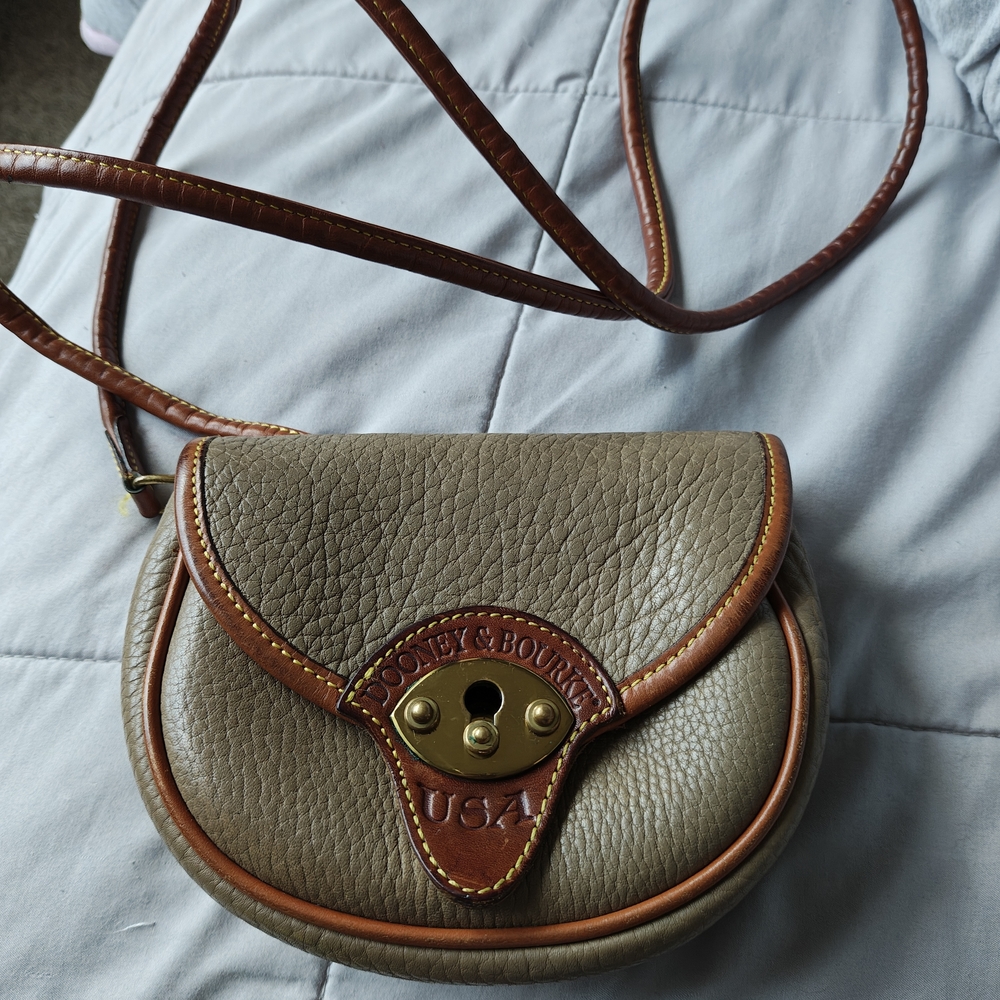 Dooney & Bourke Brown Leather Crossbody Bag